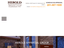 Tablet Screenshot of heroldappraisal.com